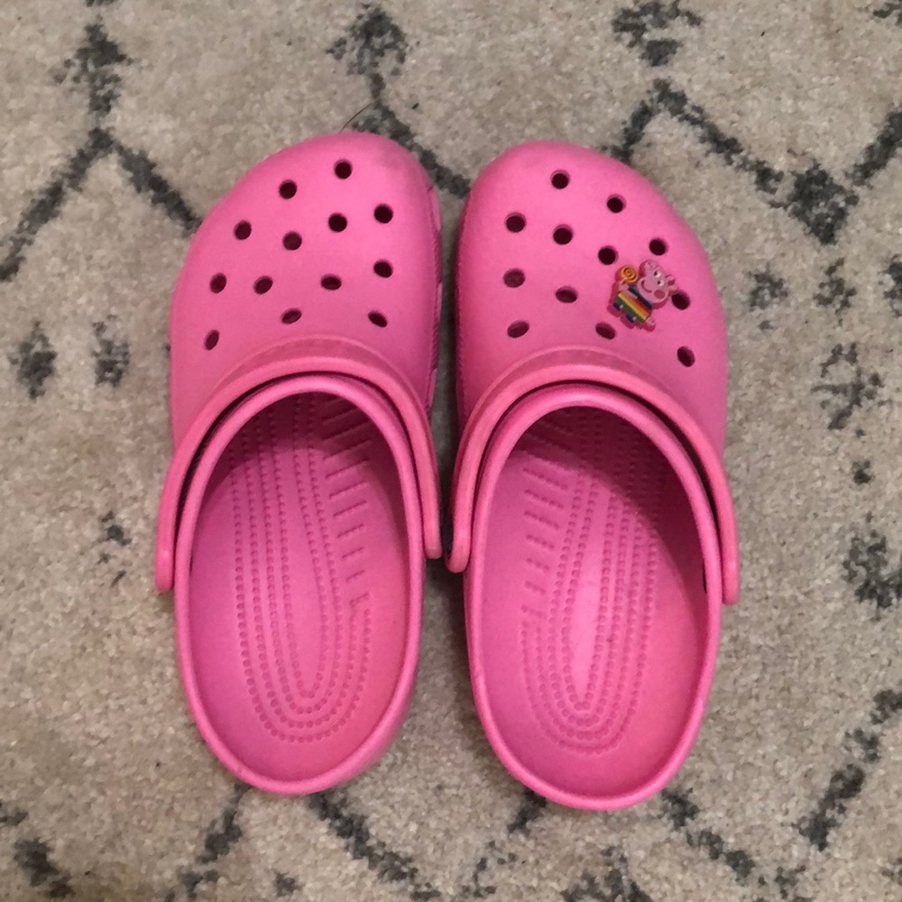 pink crocs